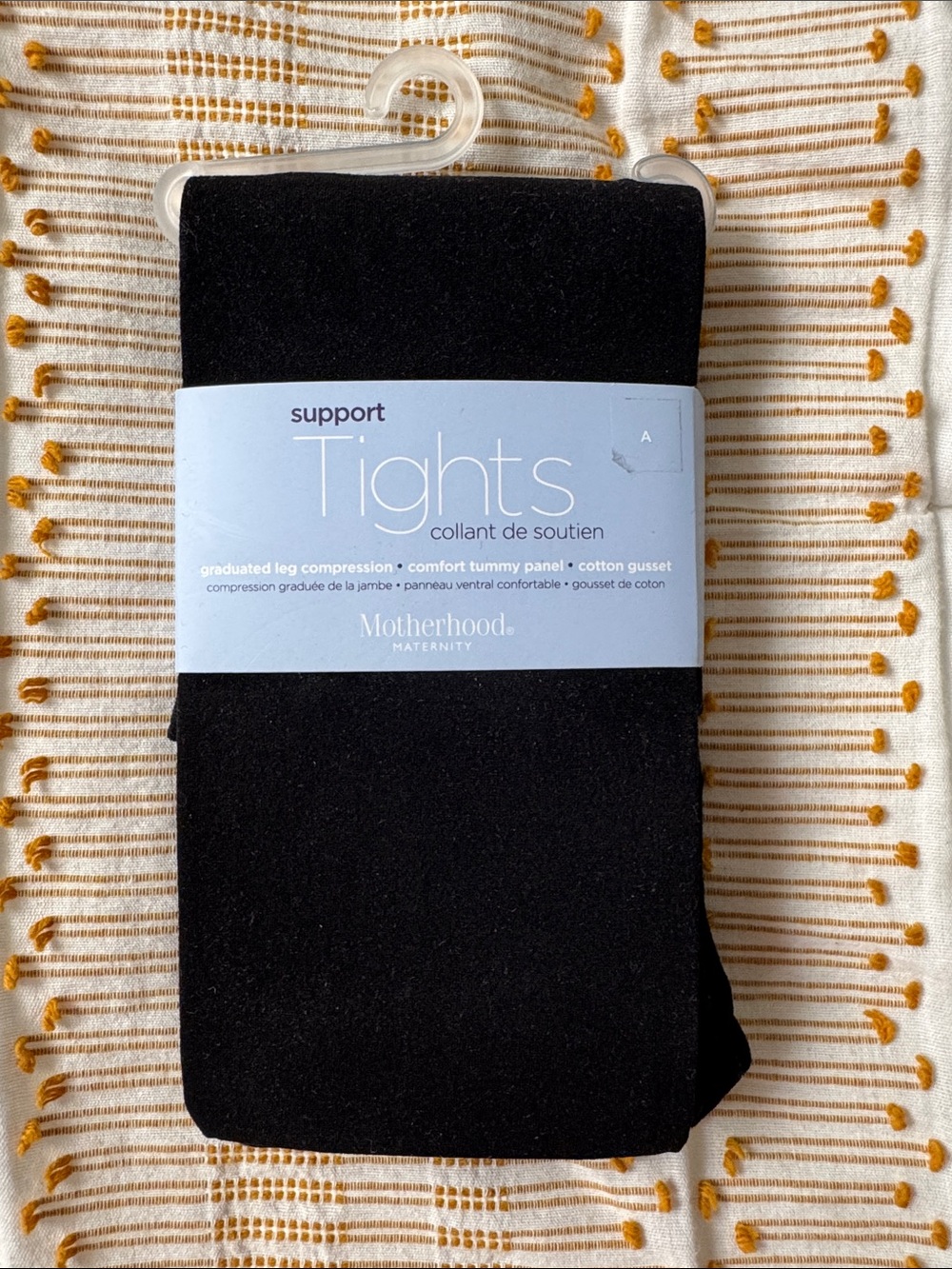 Motherhood Maternity Black Support Tights